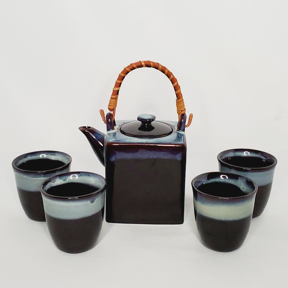 Japanese Style Glazed Tea Set